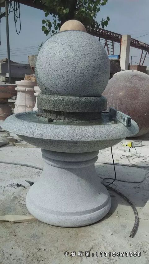 广场石雕风水球