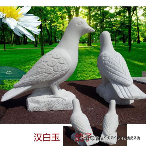 动物石雕鸽子