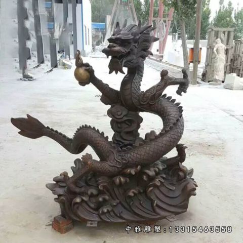 铜雕镇宅神龙