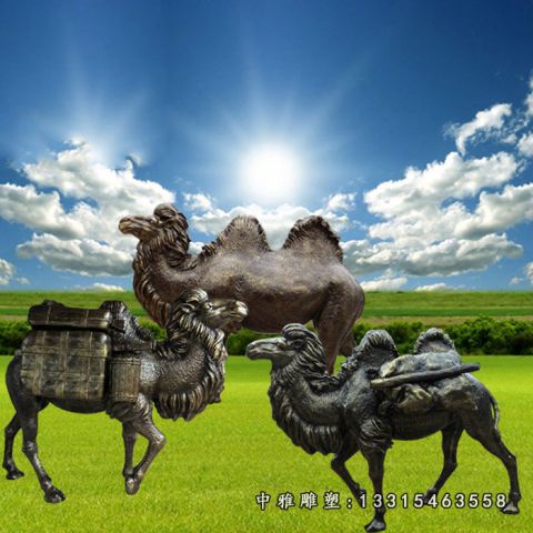 铜雕景区骆驼