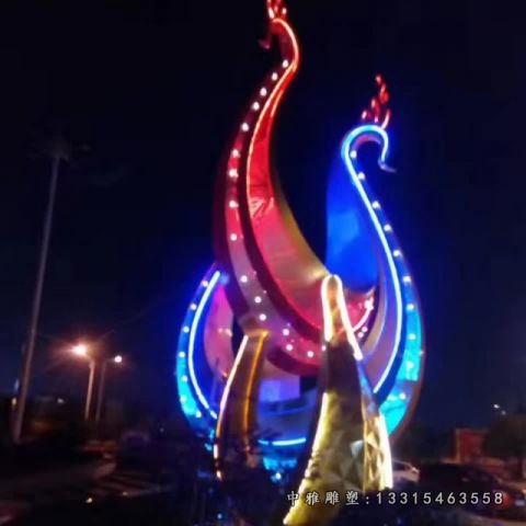 不锈钢城市灯饰景观雕塑