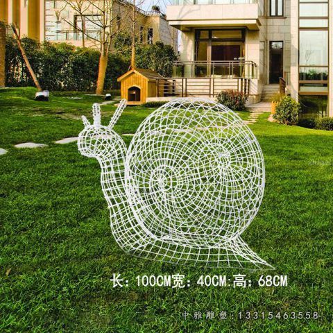 公园蜗牛不锈钢雕塑
