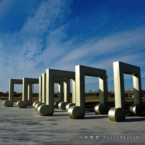 不锈钢广场音符雕塑