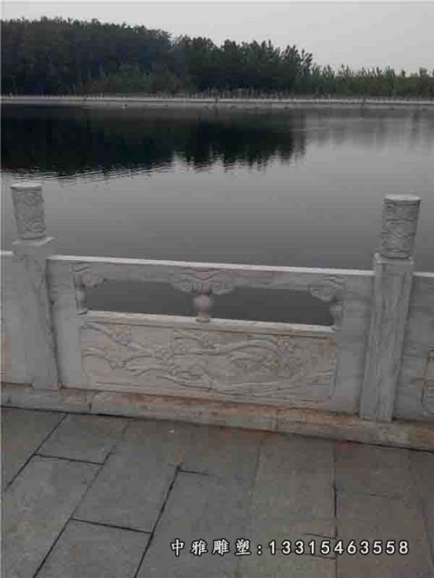 河道景观石雕栏板雕塑