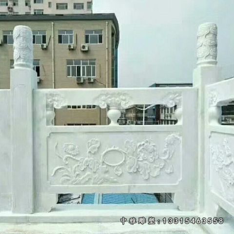 石雕防护栏板景观