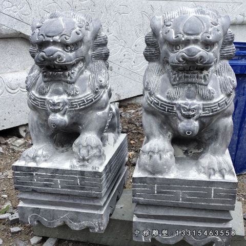 瑞兽石雕狮子