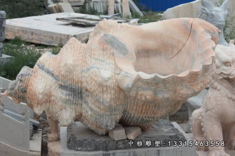 公园海螺石雕摆件