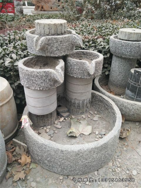 石雕仿古流水摆件