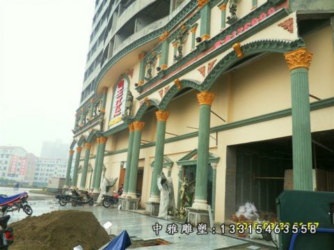 欧式罗马柱石雕景观雕塑
