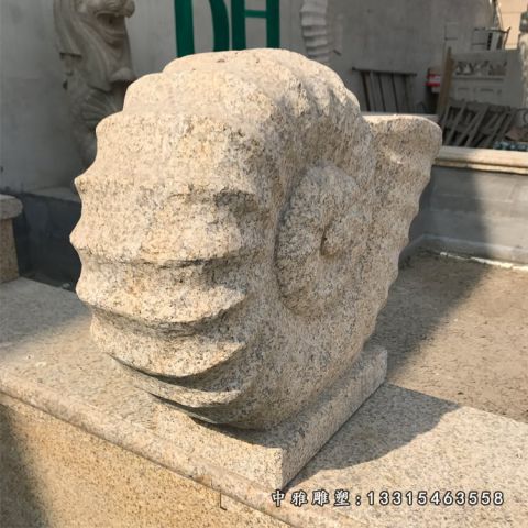 动物石雕蜗牛摆件