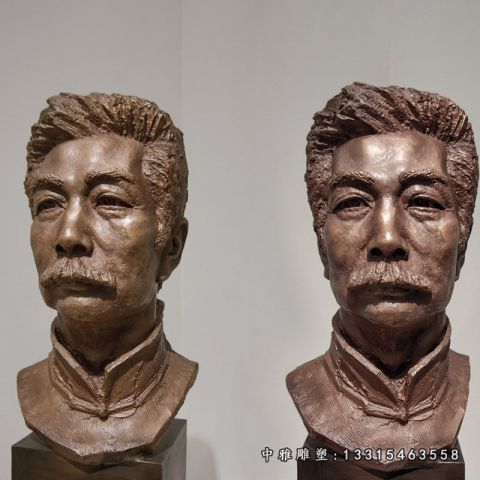 校园名人鲁迅铜雕