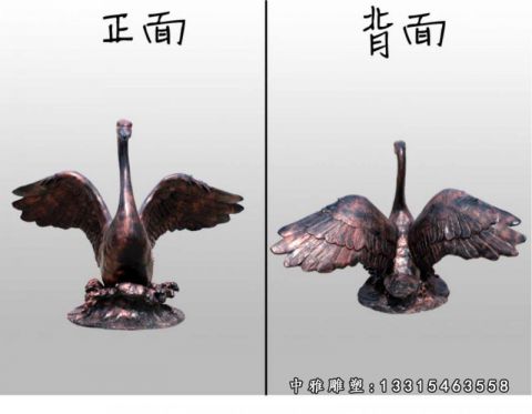 铜雕园林天鹅