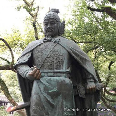 军事将领郑成功铜雕