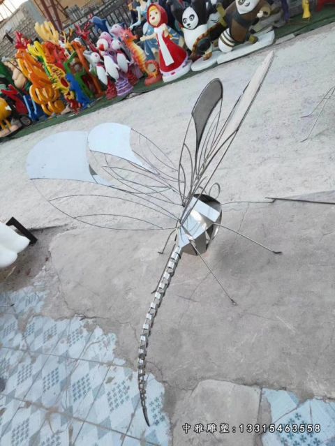 蜻蜓不锈钢动物雕塑