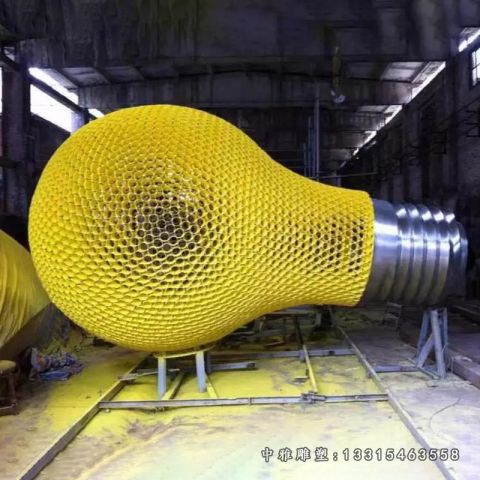 公园不锈钢灯泡摆件