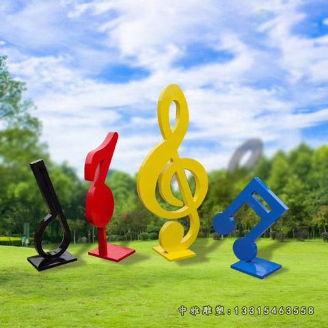 公园抽象不锈钢音符雕塑