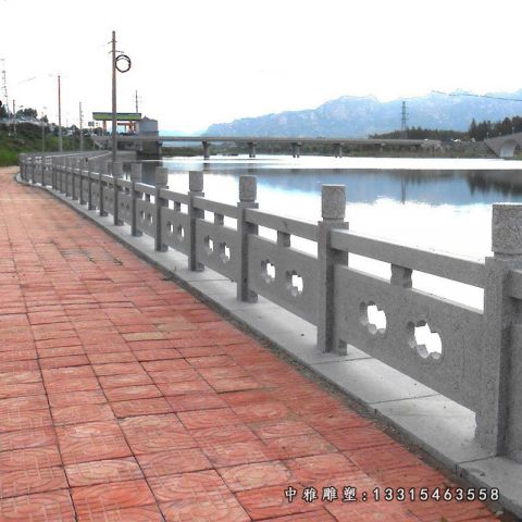河道石雕栏板景观雕塑
