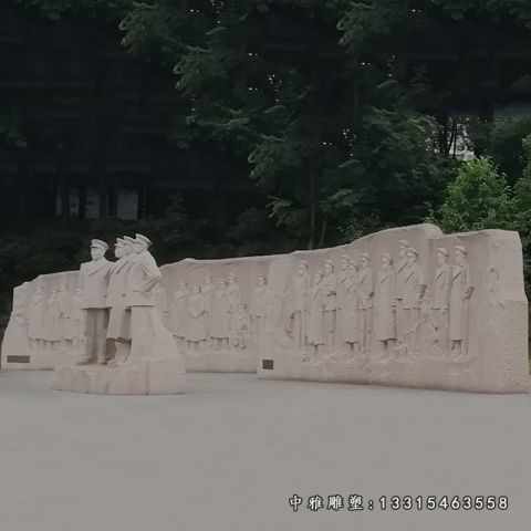 广场大型石浮雕景观