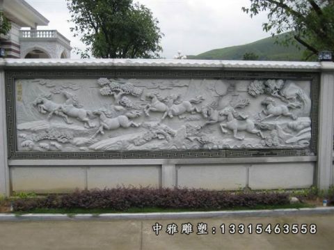 庭院影壁石雕景观雕塑