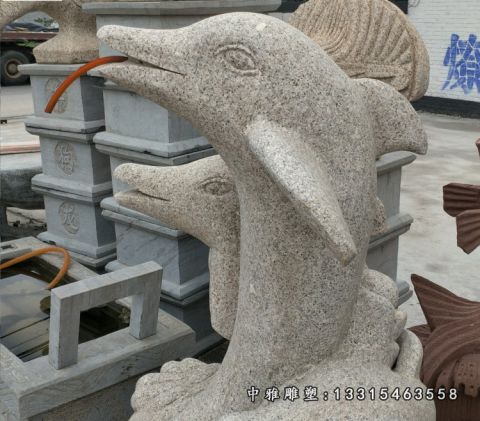 大型石雕鲸鱼摆件