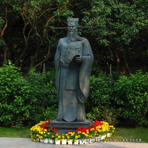 铜雕历史人物包公