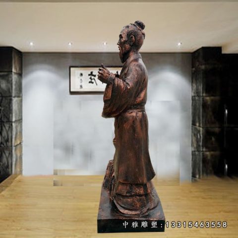 铜雕名人杜康雕像