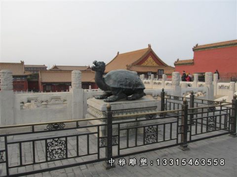 铜雕龙龟动物