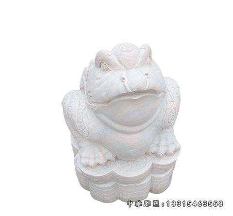 动物金蟾石雕