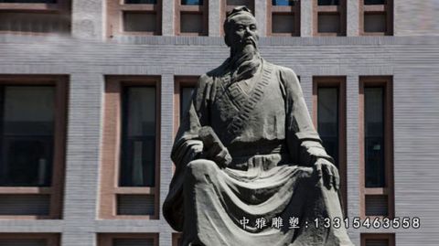 古代张仲景铜雕