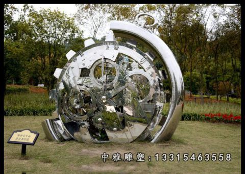 齿轮公园不锈钢雕塑