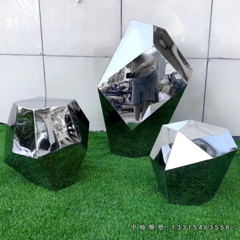 不锈钢切面座椅雕塑