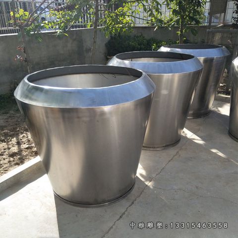 公园花盆雕塑不锈钢