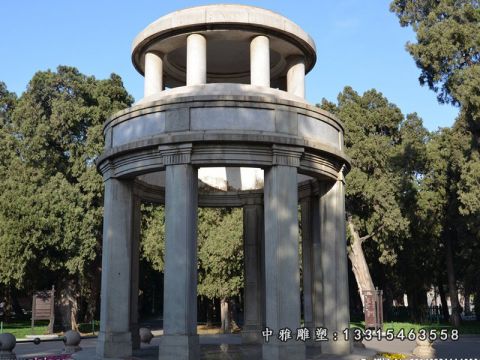 公园石雕凉亭景观