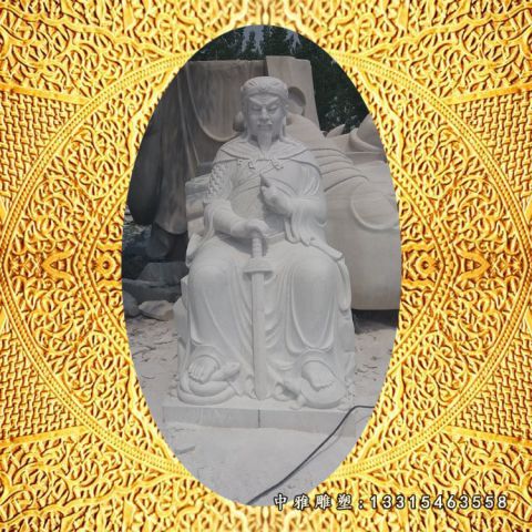 石雕广场汉武帝 人物雕塑