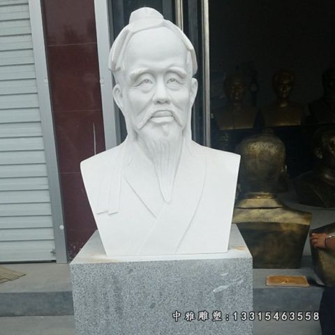 汉白玉华佗人物石雕