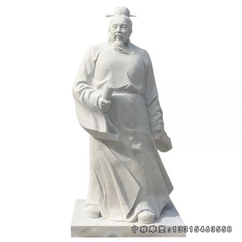 石雕广场老子人物