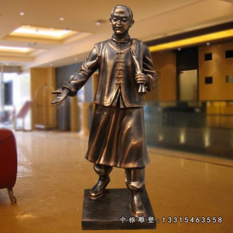 酒店铜雕店小二