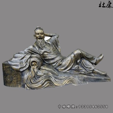 名人铜雕杜康