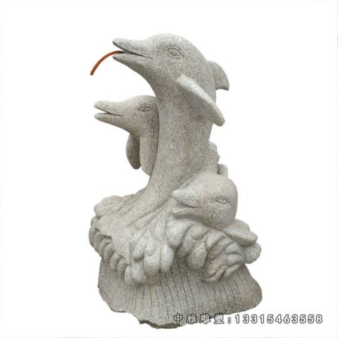 大理石海豚城市雕塑