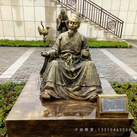 张衡铜雕人物雕塑