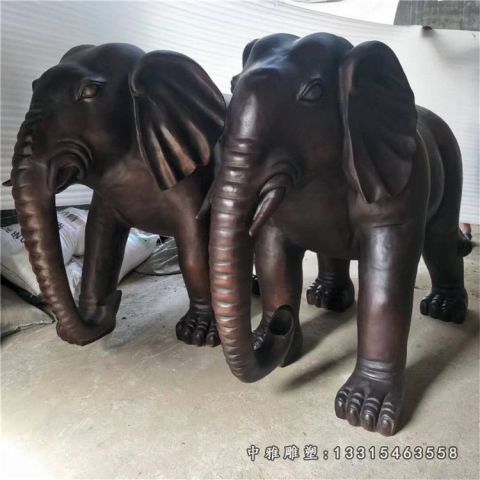 大象铜雕城市雕塑