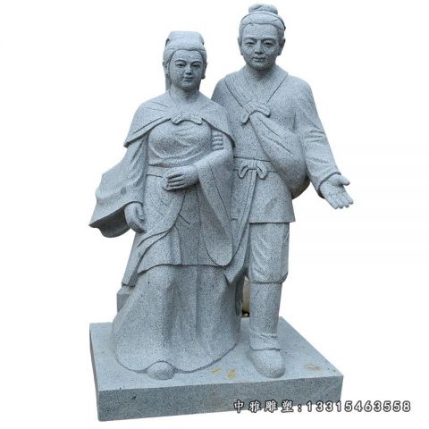 大理石牛郎织女人物雕塑