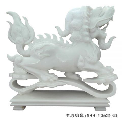 大理石貔貅动物雕塑
