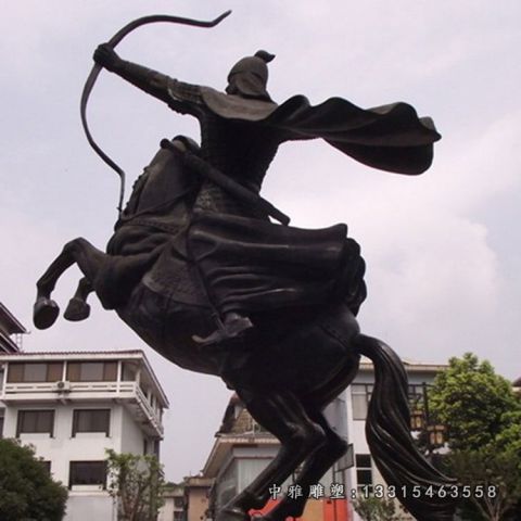 铜雕骑马将军雕塑