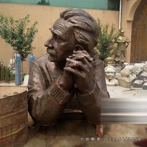 铜雕爱因斯坦人物雕塑