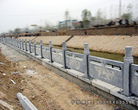青石栏板建筑雕塑