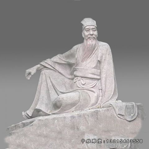 大理石公园古代人物雕塑