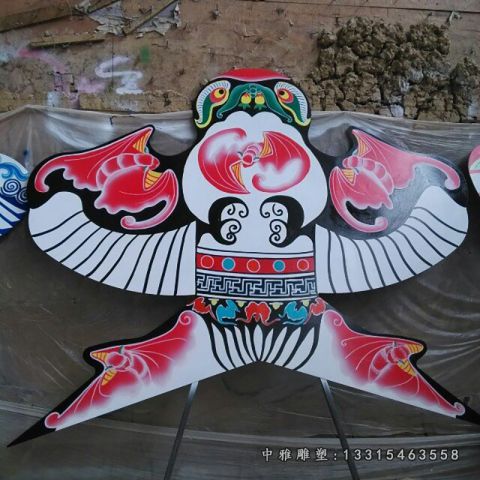 彩绘风筝不锈钢雕塑