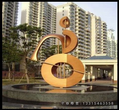 抽象不锈钢城市雕塑
