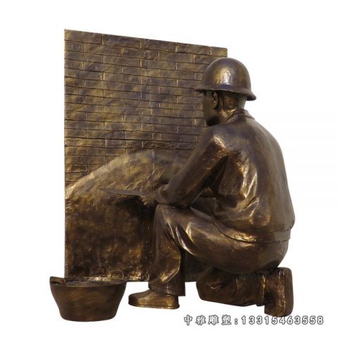 工人铜雕人物雕塑